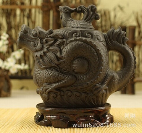 Authentic yixing teapot dragon and phoenix tea pot 500ml big capacity purple clay tea set kettle kung fu teapot ► Photo 1/1