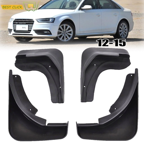 Mud Flaps For Audi A4 B8 2012-2015 Facelifted Mudflaps Splash Guards Mud Flap Front Rear Mudguards Fender Accessories 2013 2014 ► Photo 1/6