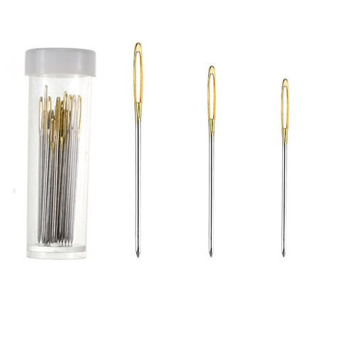  9 Pieces Large Eye Blunt Needles, 3 Sizes Sewing Needles, Hand  Sewing Needle, Large Eye Stitching Kintting Needles Stitching Needles Set