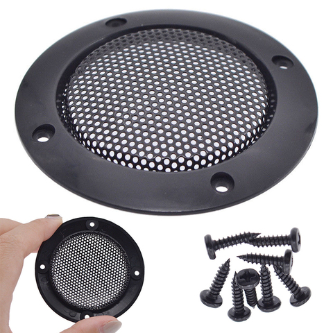 New 1Pair 3 Inch Speaker Grille Cover Loudspeaker Protective Mesh Cover Decoration Circle Speaker Accessories ► Photo 1/5