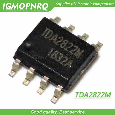 10pcs TDA2822M TDA2822 TDA2822D SOP-8 Audio Amplifiers Dual Lo-Volt Pwr Amp new original ► Photo 1/1