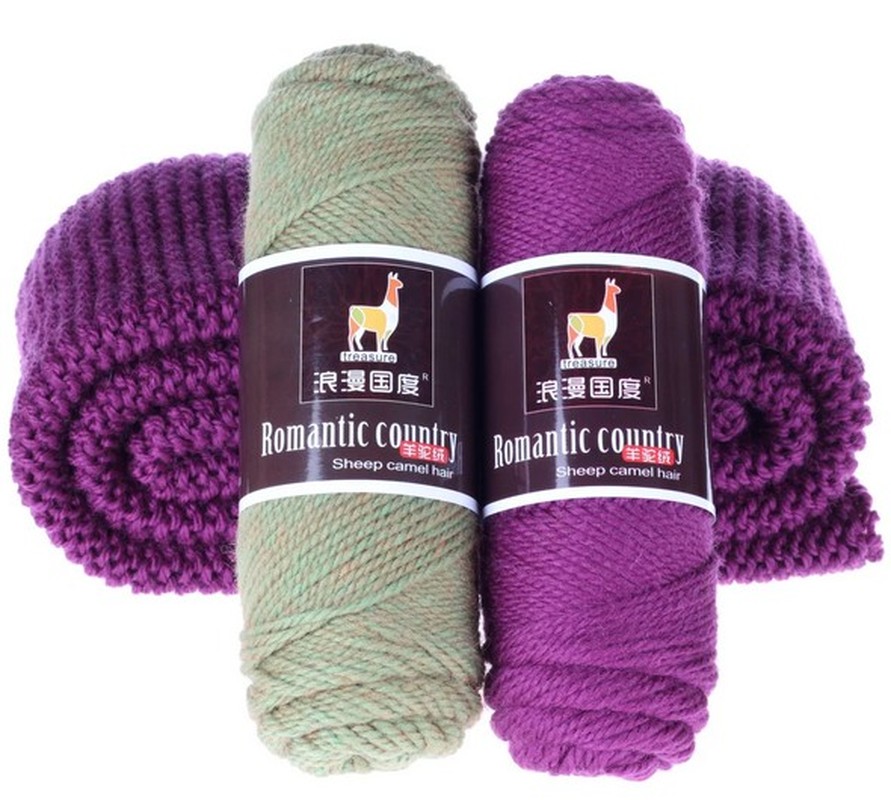 Apparel Sewing Thick Crochet Yarns Knitting Alpaca Wool Yarn for Sweater Scarf 
