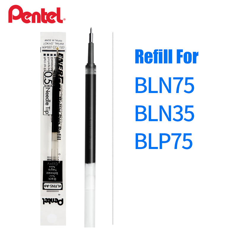 Pentel refill for energel pen 0.5mm X 12pcs Red  needle tip # LRN5