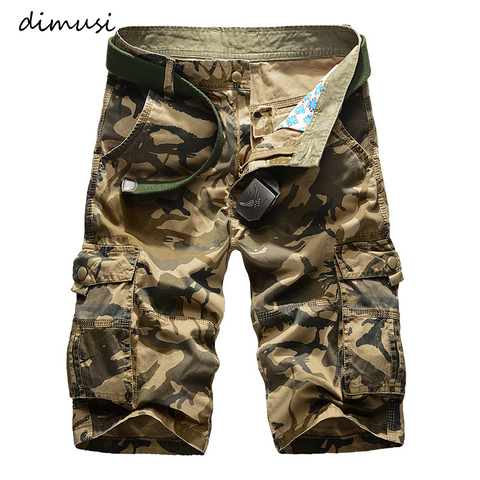 DIMUSI Mens Military Cargo Shorts New Mens Army Camouflage Tactical Shorts Men Cotton Loose Work Casual Shorts Plus Size 42 ► Photo 1/5