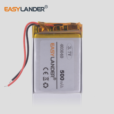 Lithium Ion Polymer Battery 3.7v 500mAh For MP3 MP4 GPS Bluetooth Li lithium battery Packs small stereo bluetooth GPS 403040 ► Photo 1/3
