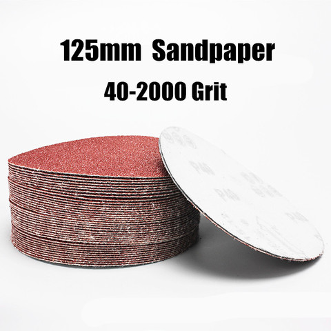 20pcs 125mm Sander Disc Sanding Polishing Paper Sandpaper Disc #20 - #2000 Abrasive Tools for Sander Grits ► Photo 1/5