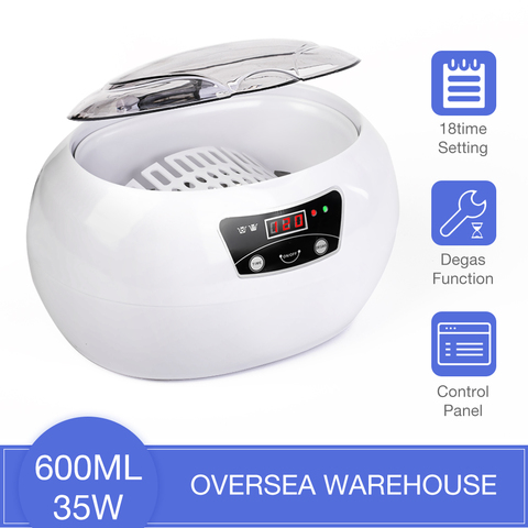 Skymen 600ml Ultrasonic Cleaner Bath Timer for Jewelry Parts Glasses Manicure Stones Cutters Dental Razor Brush Ultrasound Sonic ► Photo 1/5