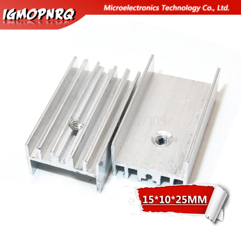10pcs Aluminum Heatsink Radiator 15*10*25mm Transistor TO-220 hjxrhgal For Transistors TO220 white ► Photo 1/1