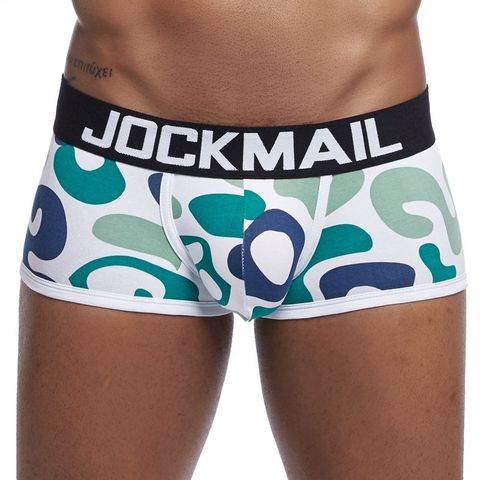 JOCKMAIL Sexy Men's Cotton Panties Boxer Male Underwear Solid Men's Shorts Breathable Underwear Striped Boxer shorts  men boxer ► Photo 1/6