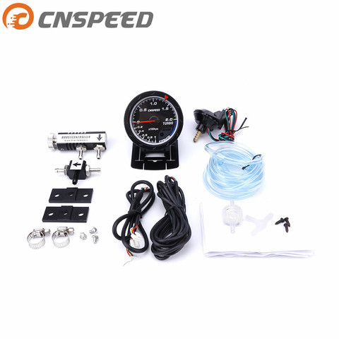 Free shipping CNSPEED 60MM Car Turbo Boost gauge + Adjustable Turbo Boost Controller Kit 1-30 PSI IN-CABIN Car Gauge Car Meter ► Photo 1/6