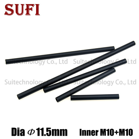 2pcs Diameter 11.5mm female thread+painted black metal hollow tube Metal Pipes straight rod for floor lamp Lighting accessories ► Photo 1/4