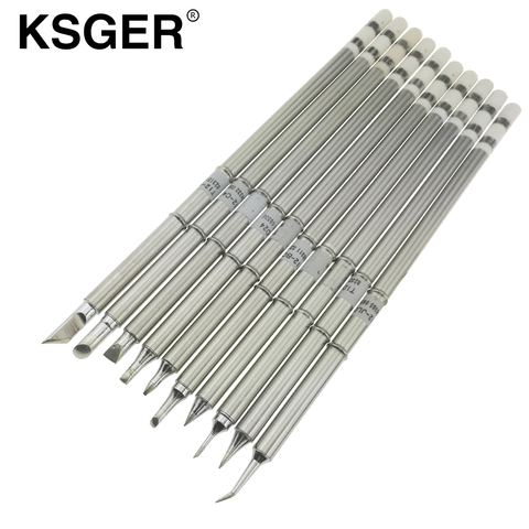 KSGER T12 Silver Soldering Iron Tips Soldering Station Handle Welding Replace T12-B BC2 K C1 C4 D08 D24 D4 I JL02 Soldering Iron ► Photo 1/6