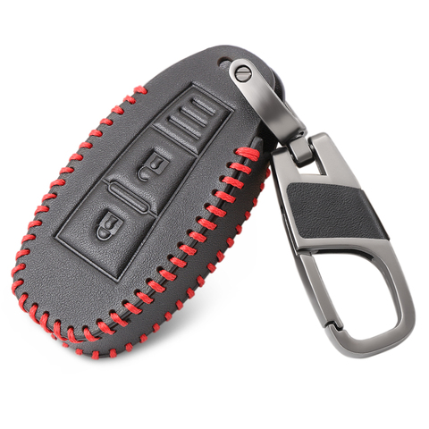 2 Button Leather Car Remote Key Fob Shell Cover Case For Suzuki Vitara Swift Ignis Kizashi SX4 Baleno Ertiga 2016 2017 2022 ► Photo 1/4