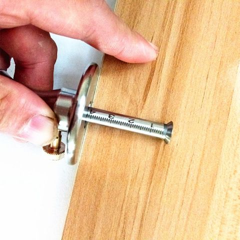 Chuiouy Woodworking Scribe Marking Gauge Ruler Scriber Carpenter Tool Stainless Steel 