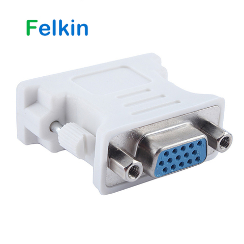 Felkin DVI to VGA Adapter Cable Male to Female DVI 24+5 Pin to VGA 1080P Converter Adapter for HDTV Monitor Computer PC Laptop ► Photo 1/6