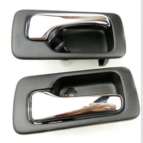 Door Handles Inside Interior Gray Front Left & Right Pair Set for Accord Odyssey