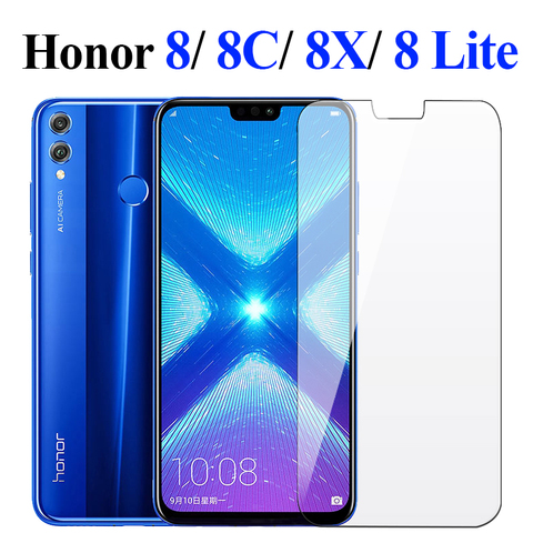 Honor 8x glass on for huawei honor 8x honer hono 8c 8 x Lite screen protector protective tempered glas film huavei x8 c8 8lite ► Photo 1/6