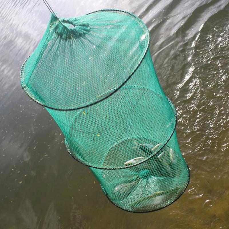 4Layers Collapsible Fishing Basket Dip Net Fishing Cage Fishing Accessories' SE 