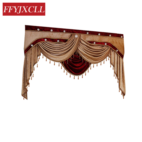 Custom Made 1 Piece Pelmet Valance Europe Luxury Valance Curtains for Living Room Window Curtains for Bedroom Curtains ► Photo 1/6