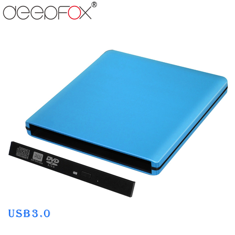DeepFox Aluminum 12.7mm USB 3.0 External DVD Optical Drives Enclosure SATA II External DVD Case Support 3.0 Gbps ► Photo 1/6