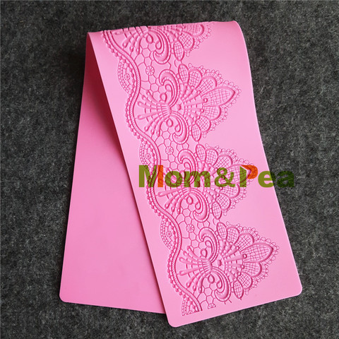 Mom&Pea GX175 Free Shipping Flower Lace Mold Cake Decoration Fondant Cake 3D Mold Food Grade Silicone Mould ► Photo 1/3