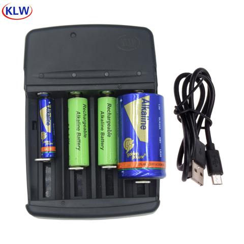 Smart LED Display Battery Charger   For LR8 A LR6 AA LR03 AAA LR61 AAAA LR14 C LR20 D  Alkaline 1.5V Rechargeable Batteries ► Photo 1/6