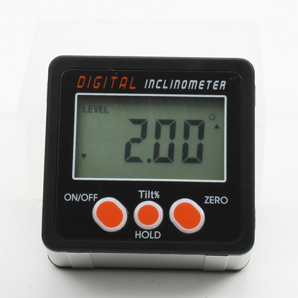 UK Magnetic Digital Inclinometer Level Box Gauge Angle Meter Finder Protractor 