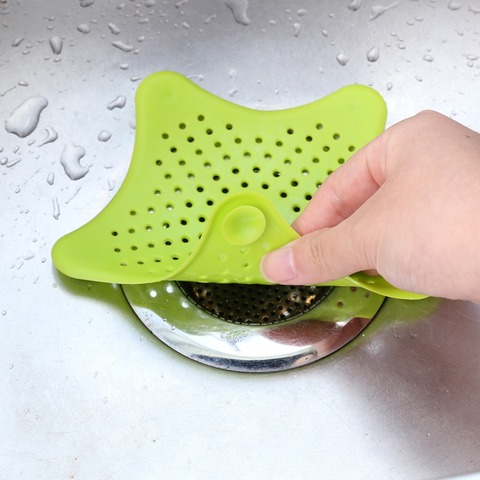 Star Silicone Sink Drain Hair Catcher Bath Stopper Plug Strainer Filter Shower for Bathroom Kitchen Tools Toliet Gadgets ► Photo 1/6