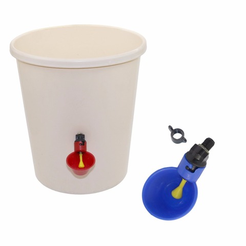 1 Pcs Chicken Drinking Cup Automatic Drinker Chicken Feeder  Plastic Poultry Water Drinking Cups Easy Installation With Screws ► Photo 1/6
