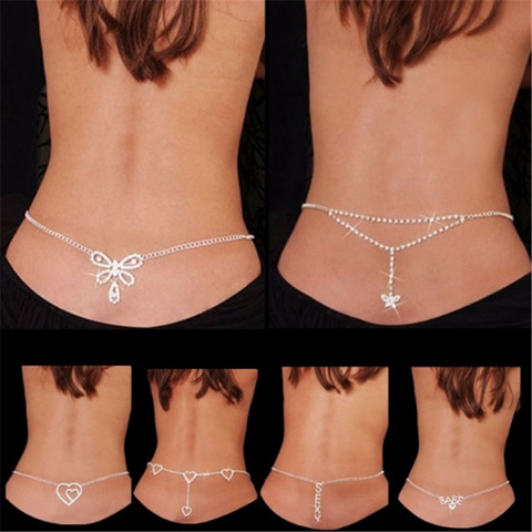 Sexy Crystal Body Chain Women  Body Chain Jewelry Belly Sexy - Gold Color  Body - Aliexpress