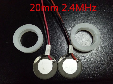 2 PCS 20mm 2.4Mhz Ultrasonic Mist Maker Fogger Atomizing Transducer Oscillating Blade Piezoelectric Ceramic Air Humidifier Acces ► Photo 1/1