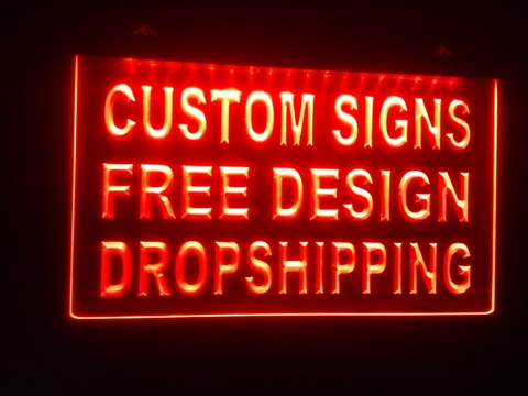 design your own Custom ADV LED Neon Light Sign Bar open Dropshipping decor shop crafts led ► Photo 1/5