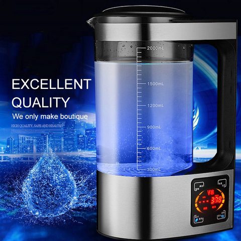 2L Electric Hydrogen Water Kettle Ionizer Generator Machine Filter Purifier heal