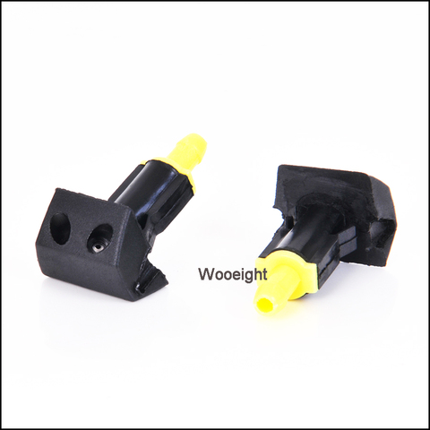 2Pcs Black Plastic Car Front Windshield Washer Wiper Water Spray Nozzle Fit For Nissan TIIDA SYLPHY ► Photo 1/6