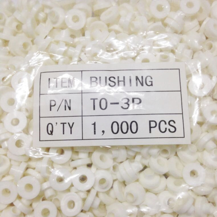 Pads Silicone 50PCS TO-220 White Transistor Plastic Washer Insulation Washer 