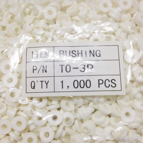 100PCS TO-3P TO-247 Model M3 Plastic Washer Insulation silicone Bushing 3MM ► Photo 1/1