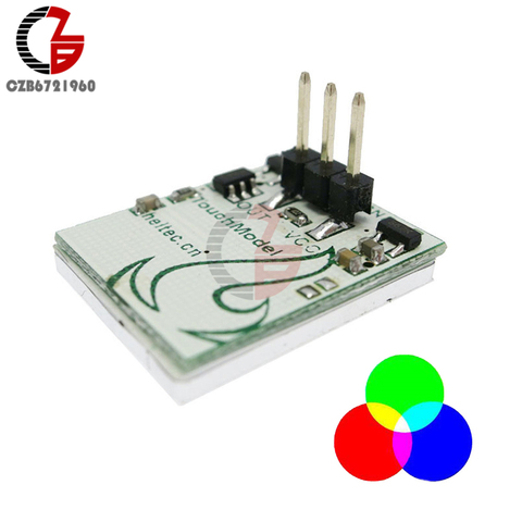 Capacitive Touch Switch Button RGB LED Sensor Switch Module HTTM DIY Electronic Board Multi Color Anti-interference 3V 5V 6V ► Photo 1/6