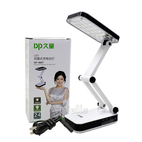 led Table Lamp Solar battery rechargeable foldable and Adjustable Desk Lamps With 24LEDs Reading solar light Charge lamp AC220V ► Photo 1/6