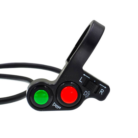 Motorcycle Handlebar Switch Electric Bike Scooter Horn Turn Signals On/Off Button Light Switch ► Photo 1/6