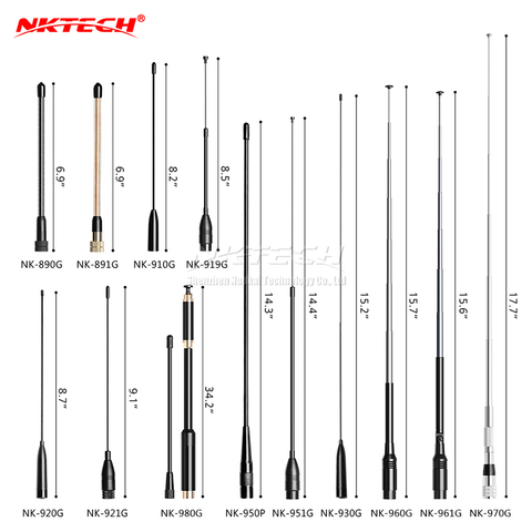 NKTECH SMA-Male Antenna Dual Band For TYT MD-380 MD-390 GPS MD-UV380 MD-UV390 TH-UV8000D TH-UV3R UV8000E Retevis RT82 RT3 GT-77S ► Photo 1/6