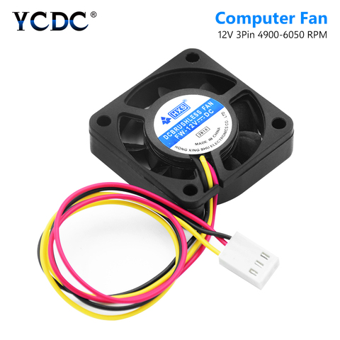 Portable Computer 40 x 40 x 10 mm fan Cooler 12V 4CM 40MM PC CPU Cooling Cooler Fan 3 pin for video card Drop shipping ► Photo 1/6