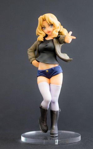 Unpainted Kit  1/20 Girls and Panzer Kay summer  girl   Resin Figure miniature garage kit  ► Photo 1/1