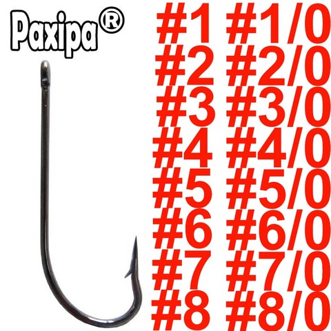 20pcs Long Shank Barbed Fishhook Carp Big Jig Fishing Hook #1-#8 #1/0-#8/0 O'shaughnessy Fish hook ► Photo 1/3