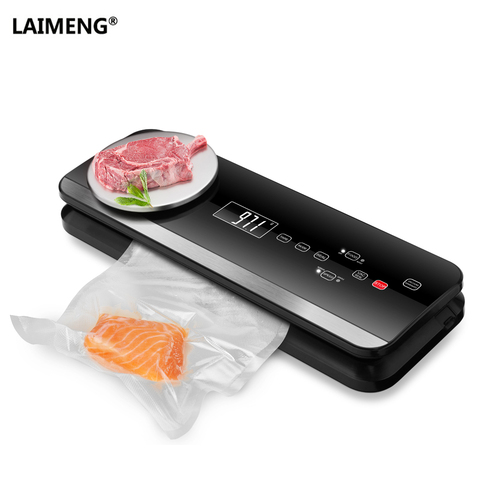 LAIMENG Automatic Vacuum Sealer Machine With Food Grade Vacuum Bags Packaging Packs For Vacuum Packer Package For Kitchen S197 ► Photo 1/6