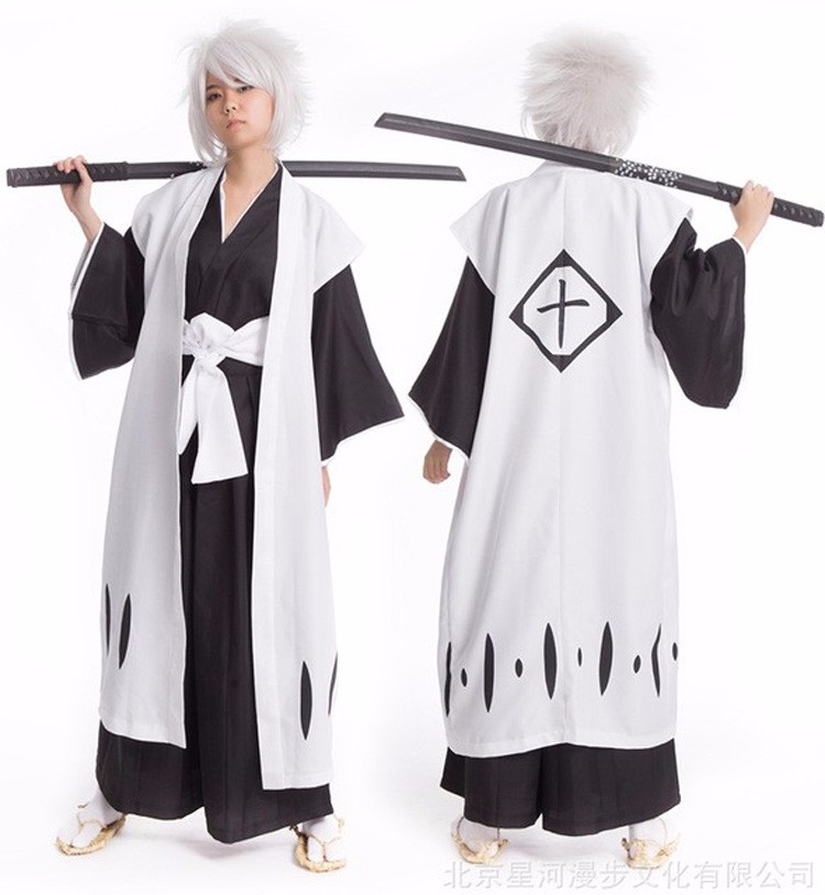 Anime Bleach Cosplay Kurosaki Ichigo Fullbring New Bankai Look Cosplay  Costume full set With Black And White Cloak - AliExpress