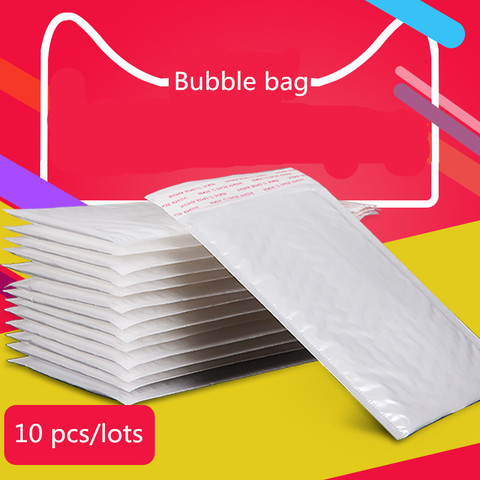 10 Pcs / Pack, 120*180mm Waterproof White Pearl Film Bubble Envelope Mailing Bags ► Photo 1/4