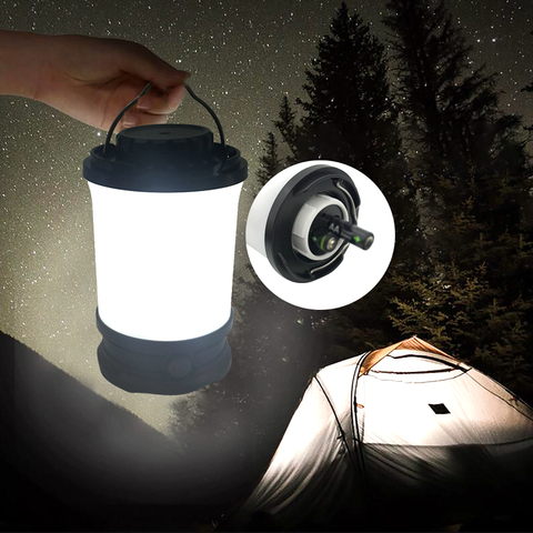 MingRay high quality Camping Lantern 48 LED 500 lumen IP65 AA battery ultra bright portable Tent Light lamp with handle hook ► Photo 1/6