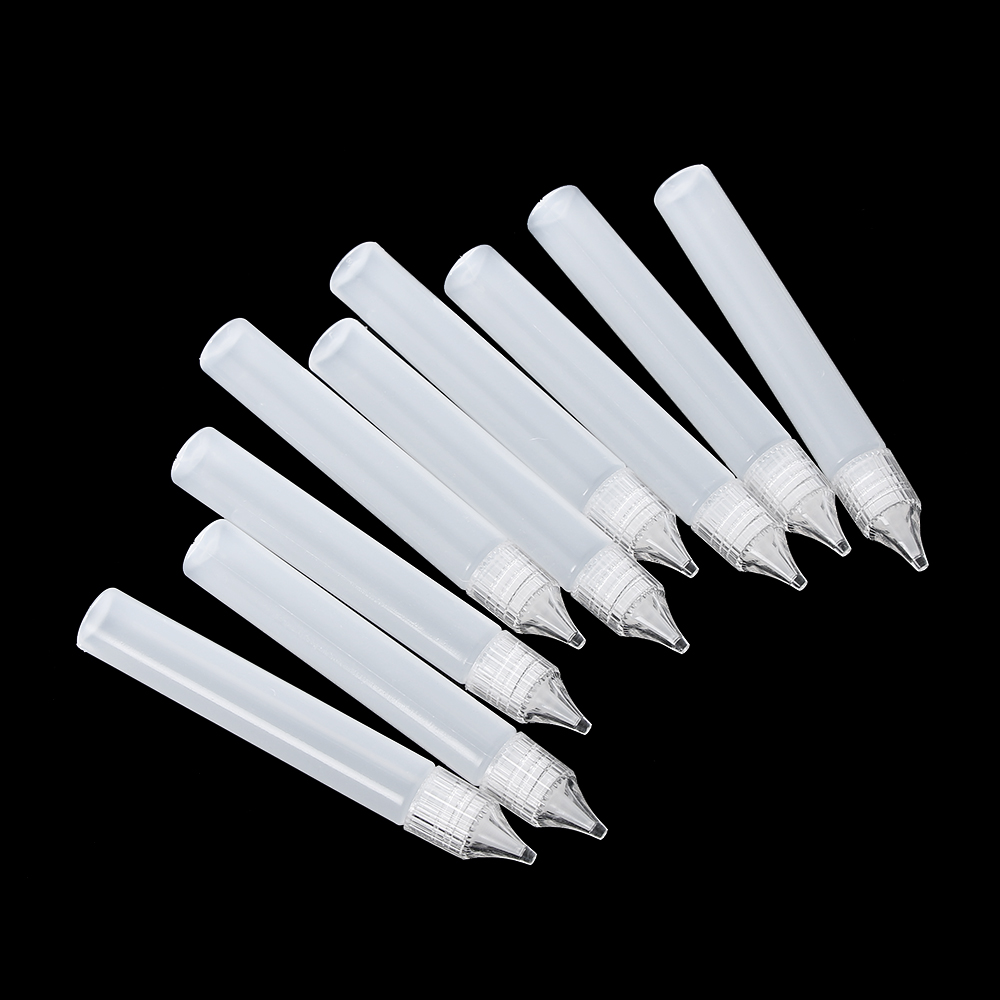 1pc Reuse White Plastic Bottle Squeeze Glue Applicator Paper Quilling  Needle Tip