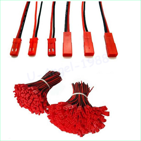 40pcs 100mm 150mm 200mm JST Male Female Connector Plug For RC Lipo Battery (20pair) ► Photo 1/6