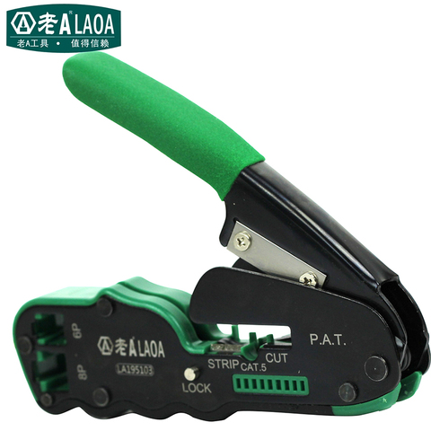 LAOA 6P/8P Network Pliers Networking Tools Portable Multifunctional Cable Wire Stripper Crimping Pliers Terminal Tool Gift Box ► Photo 1/5